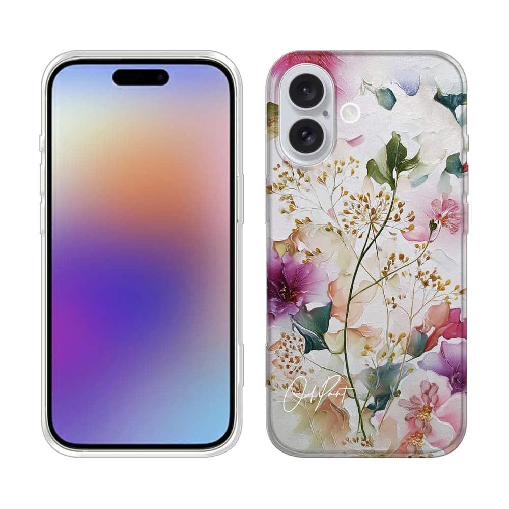 iPhone17/iPhoneAir/iPhone17Pro 花柄 全機種対応☆TPUケース マゼンタの奔流 | 2枚目