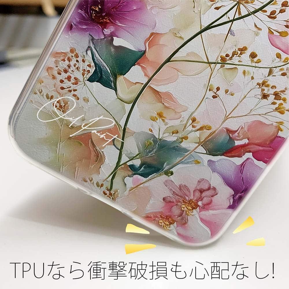 iPhone17/iPhoneAir/iPhone17Pro 花柄 全機種対応☆TPUケース マゼンタの奔流 | 4枚目