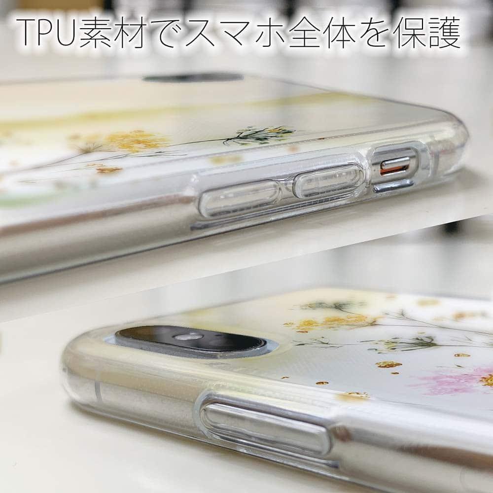 iPhone17/iPhoneAir/iPhone17Pro 花柄 全機種対応☆TPUケース ゴールド・ミストの調べ | 5枚目