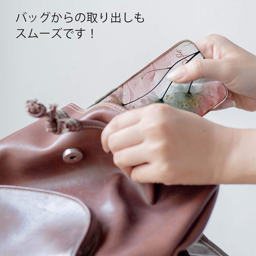 iPhone17/iPhoneAir/iPhone17Pro 花柄 全機種対応☆TPUケース グラスペイント 春の息吹 | 8枚目