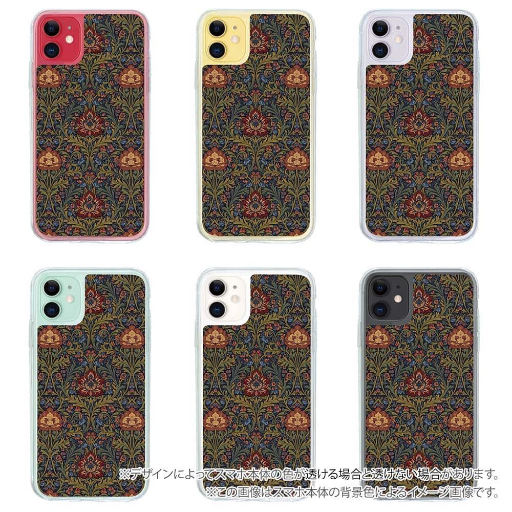 iPhone17 花柄 全機種対応☆【インナーシート/デザインシート】 リバティの大花柄風 アンジェリカ・ガーラ | 5枚目