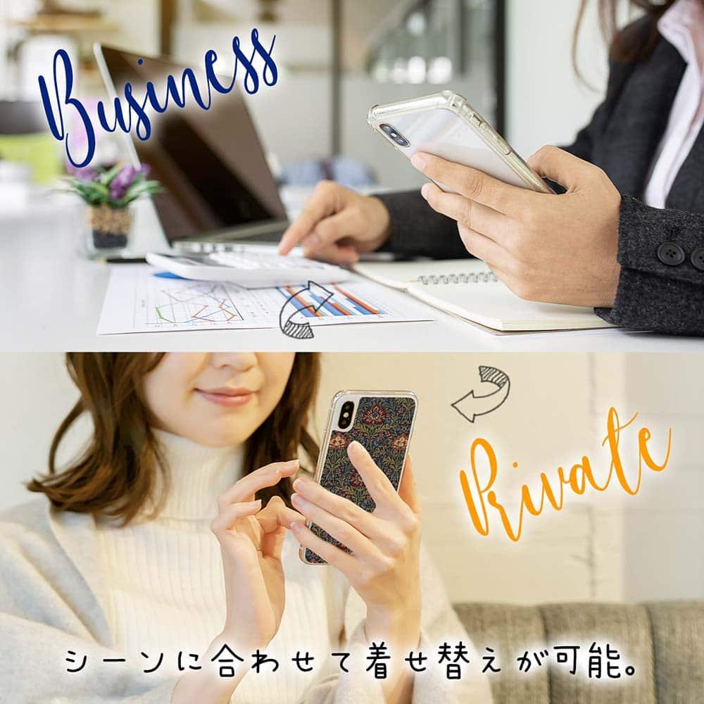 iPhone17 花柄 全機種対応☆【インナーシート/デザインシート】 リバティの大花柄風 アンジェリカ・ガーラ | 8枚目