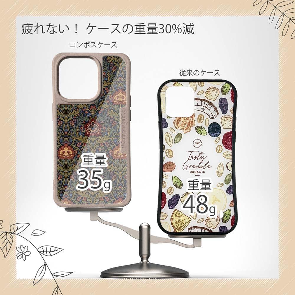 iPhone16/iPhone16e 花柄 コンポスケース リバティの大花柄風 アンジェリカ・ガーラ | 9枚目