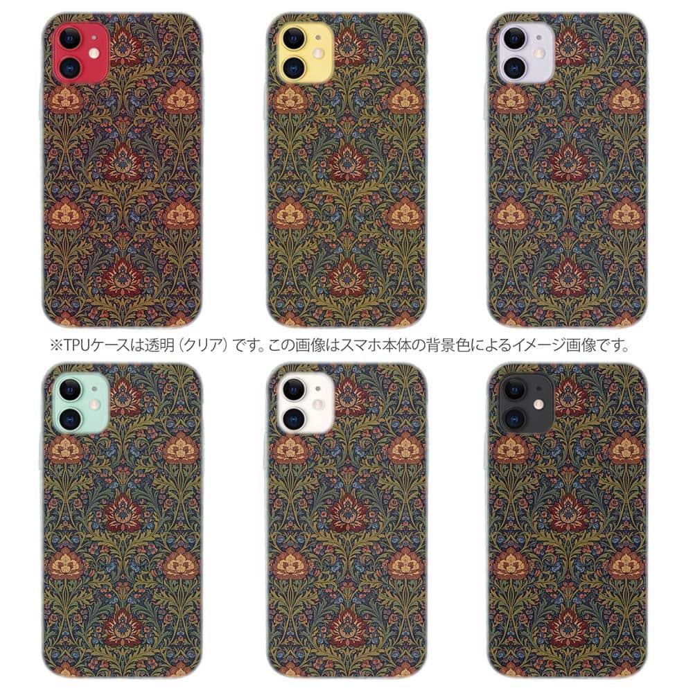 iPhone17/iPhoneAir 花柄 全機種対応☆TPUケース リバティの大花柄風 アンジェリカ・ガーラ | 9枚目