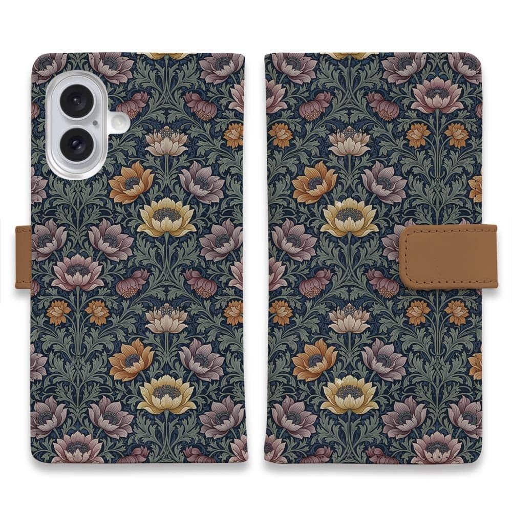 iPhone17/iPhoneAir  全機種対応☆手帳型 リバティの大花柄風 スモール・スザンナ | 2枚目