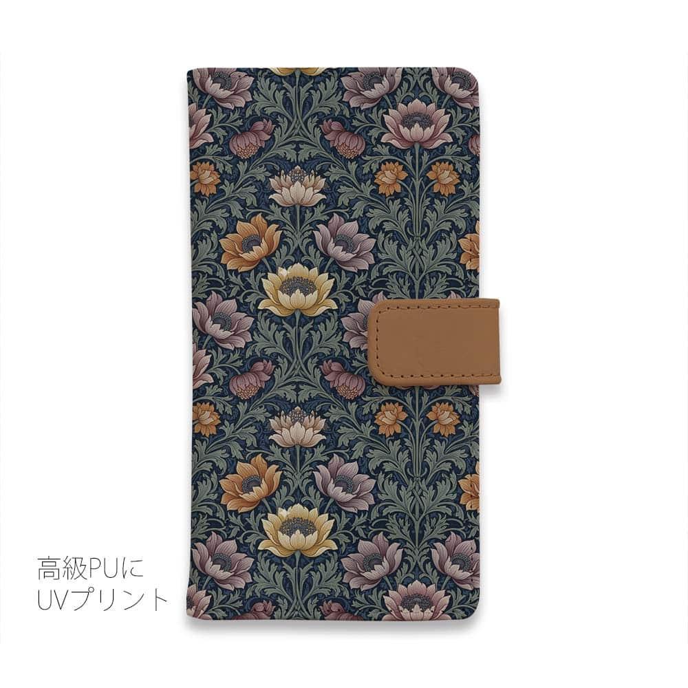 iPhone17/iPhoneAir  全機種対応☆手帳型 リバティの大花柄風 スモール・スザンナ | 3枚目