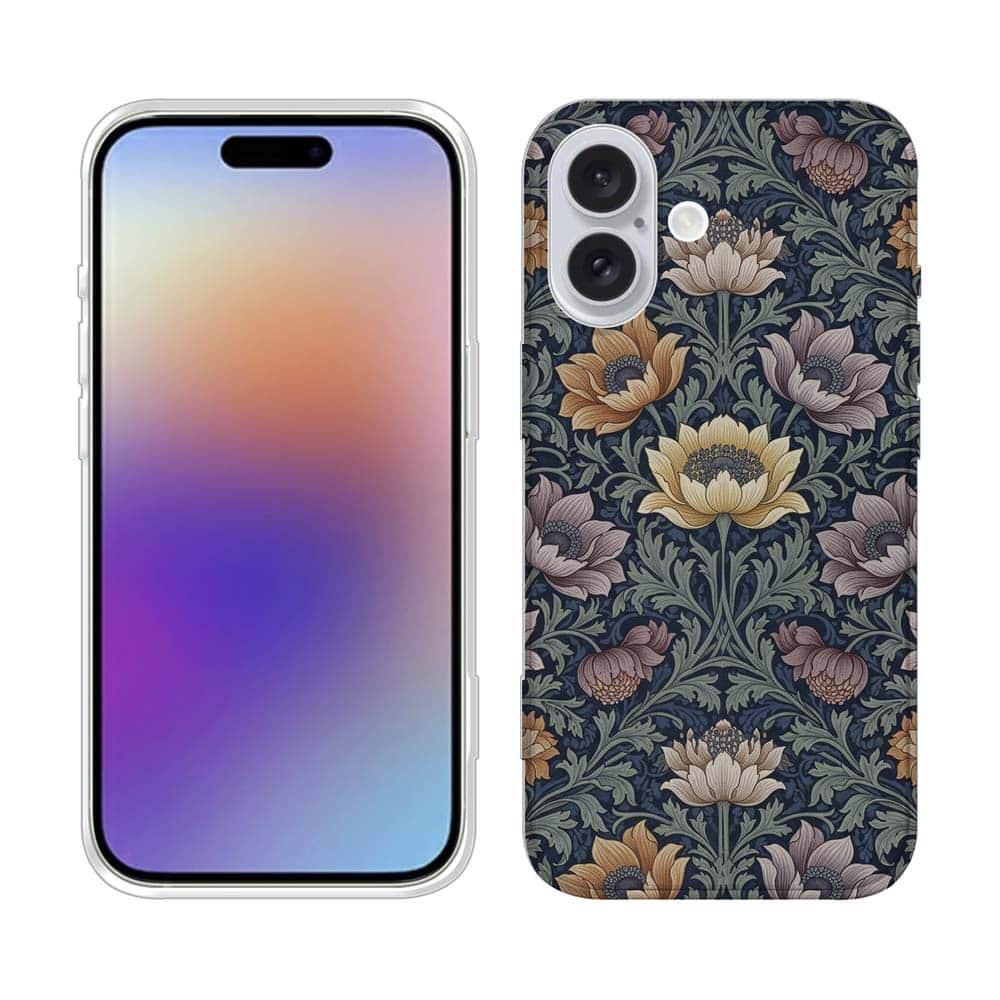 iPhone17/iPhoneAir 花柄 全機種対応☆TPUケース リバティの大花柄風 スモール・スザンナ | 2枚目