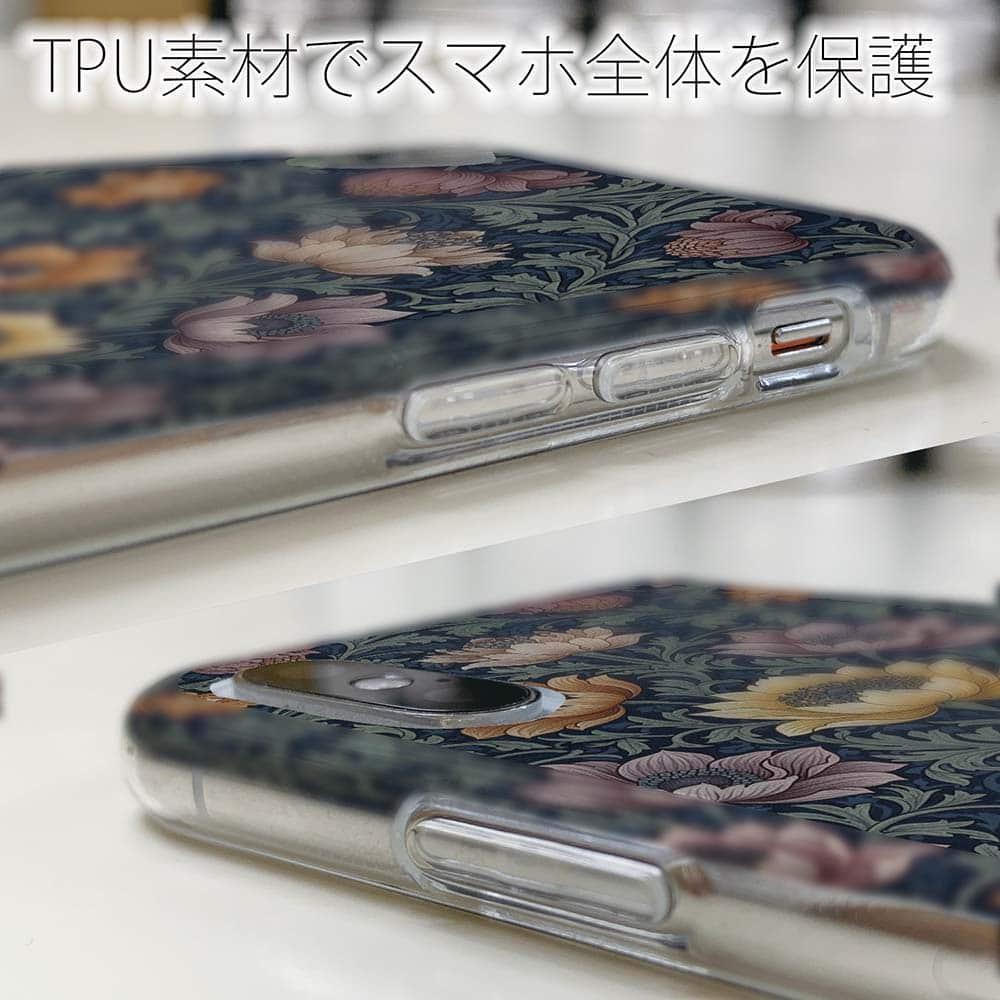 iPhone17/iPhoneAir 花柄 全機種対応☆TPUケース リバティの大花柄風 スモール・スザンナ | 5枚目