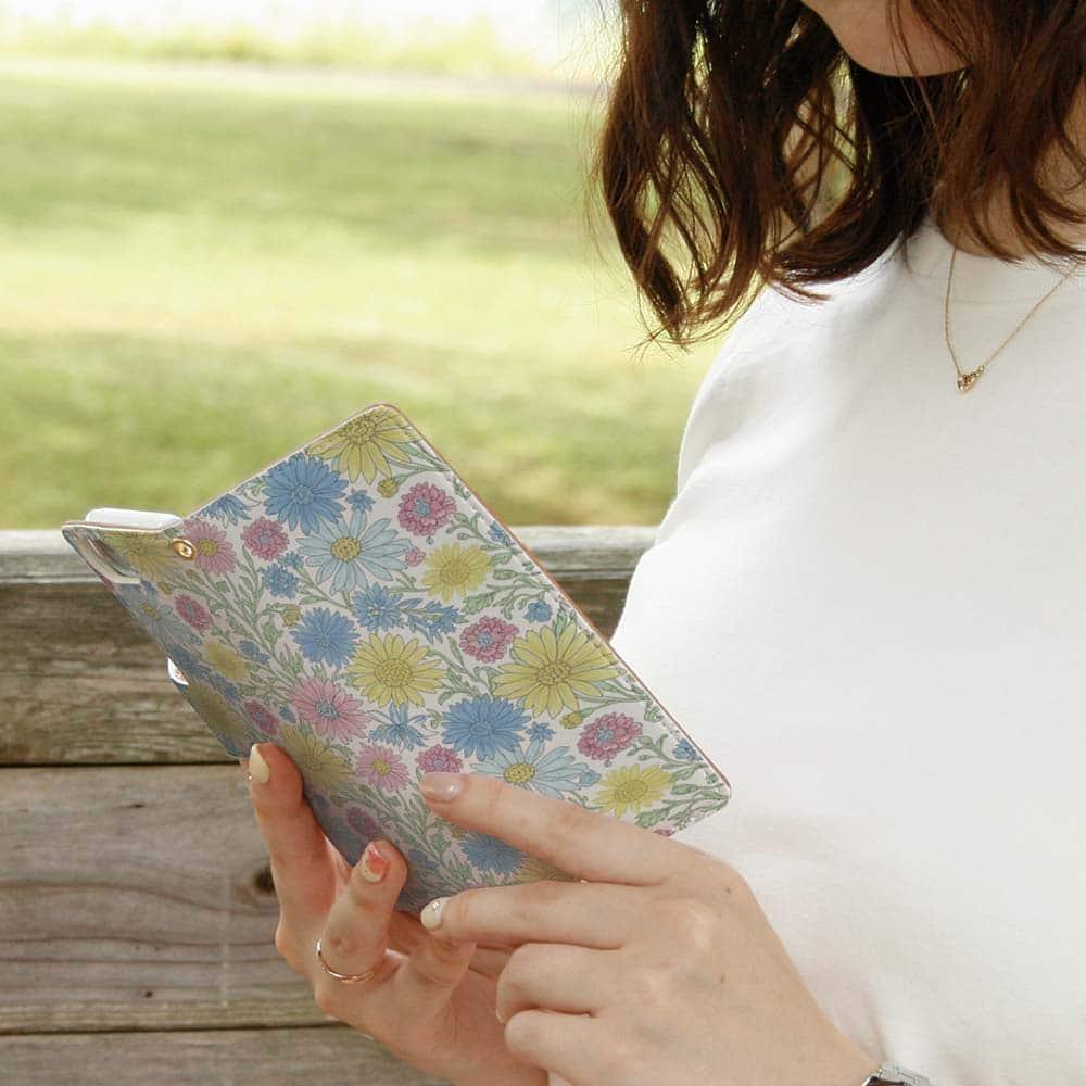 iPhone17/iPhoneAir/iPhone17Pro  全機種対応☆手帳型 パステルブーケ | 9枚目