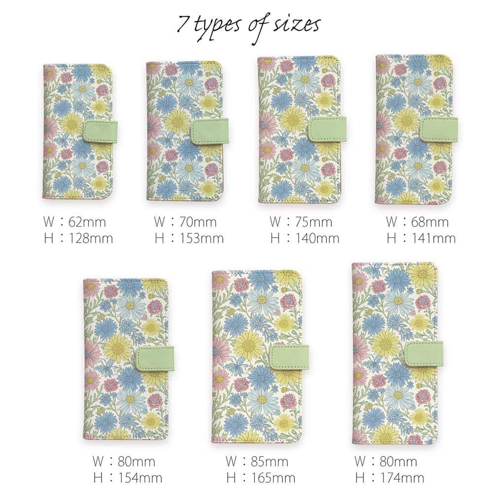 iPhone17/iPhoneAir/iPhone17Pro  全機種対応☆手帳型 パステルブーケ | 10枚目