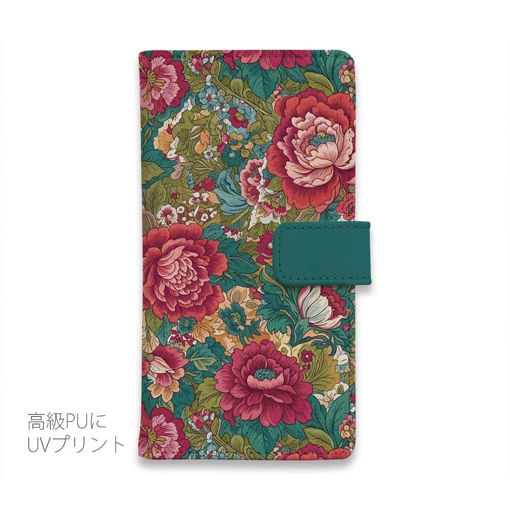 iPhone17/iPhoneAir/iPhone17Pro  全機種対応☆手帳型 クラシック牡丹 | 3枚目