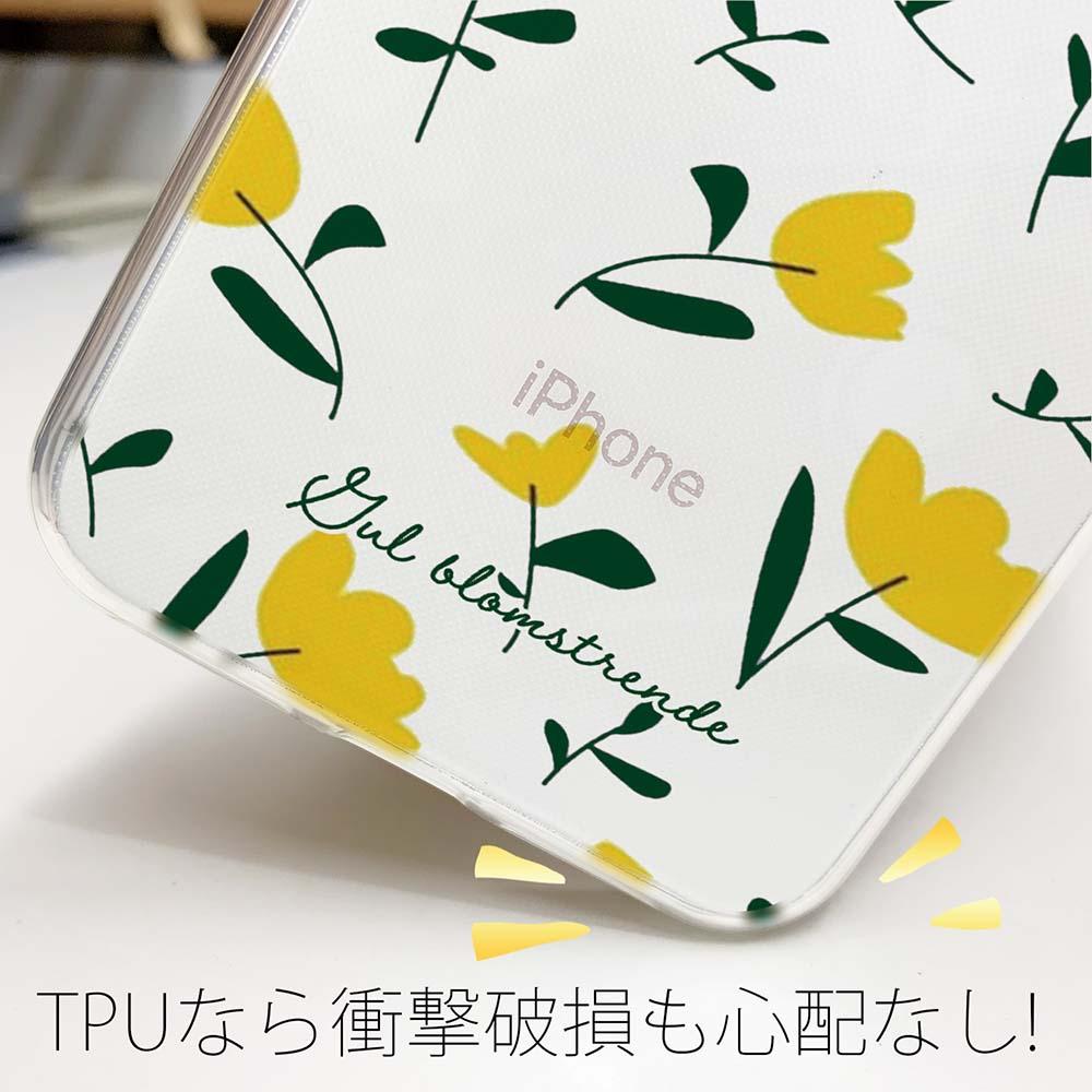 iPhone17/iPhoneAir/iPhone17Pro 花柄 全機種対応☆TPUケース 北欧の黄色の花 | 4枚目
