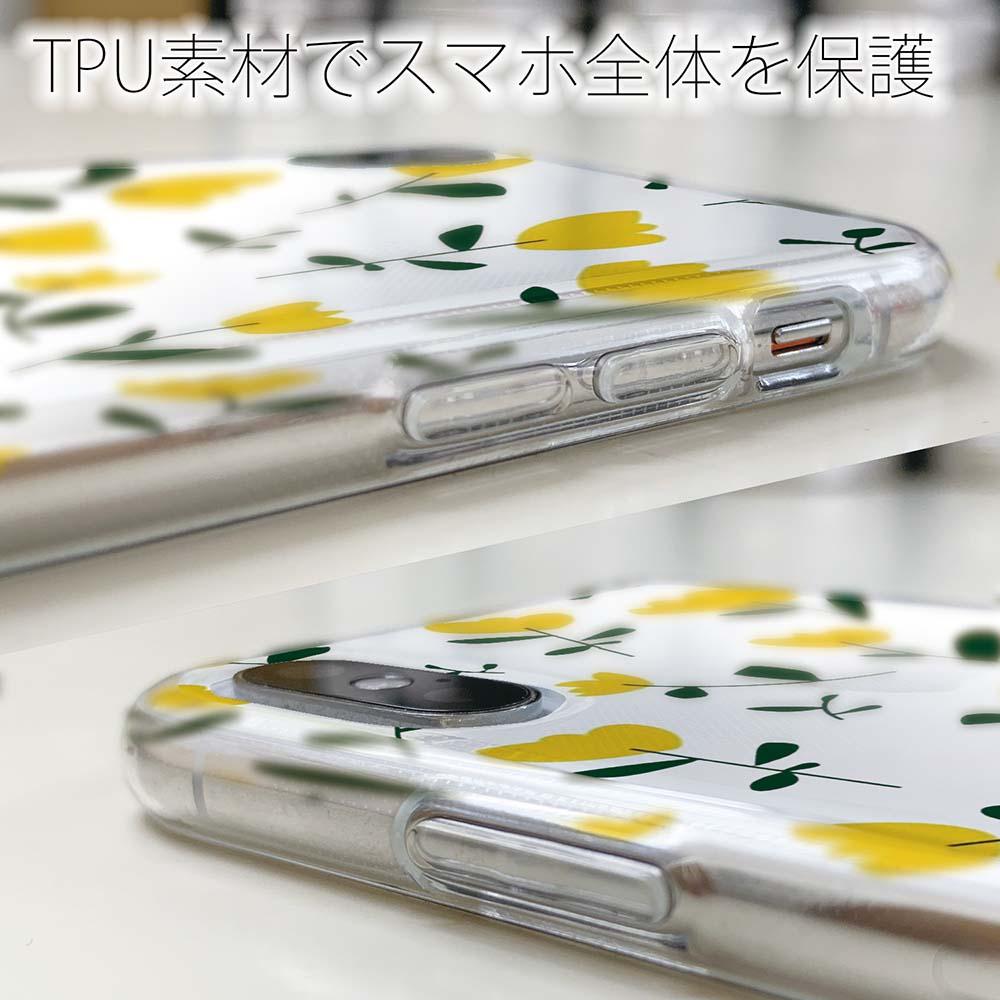 iPhone17/iPhoneAir/iPhone17Pro 花柄 全機種対応☆TPUケース 北欧の黄色の花 | 5枚目