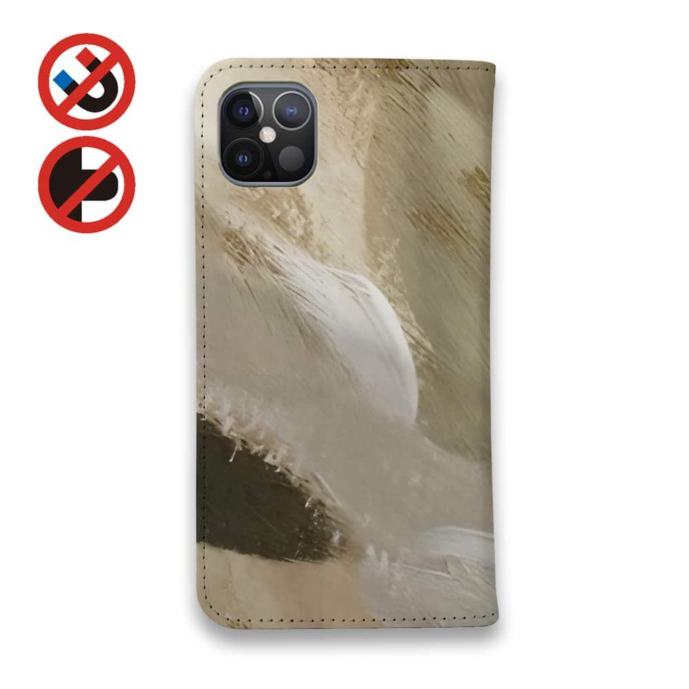 iPhone17/iPhoneAir/iPhone17Pro 花柄 全機種対応☆手帳型ベルトなし Angel Wings | 3枚目