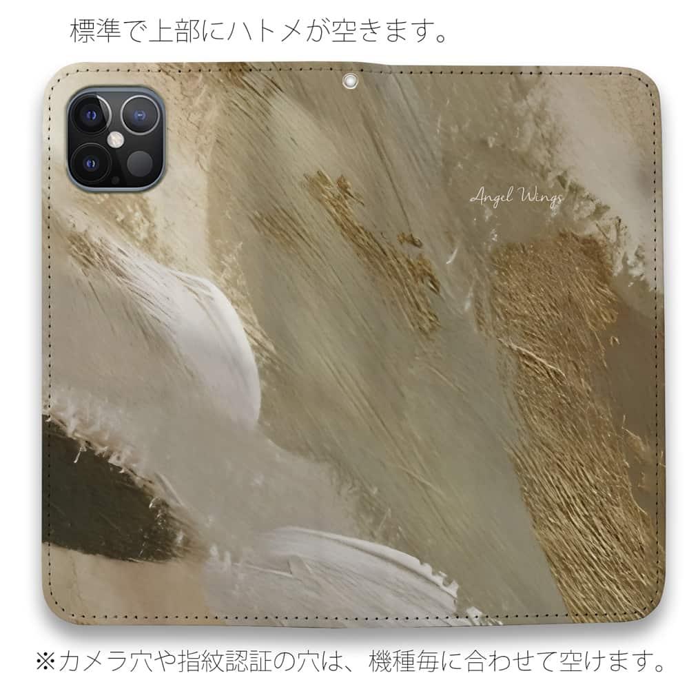 iPhone17/iPhoneAir/iPhone17Pro 花柄 全機種対応☆手帳型ベルトなし Angel Wings | 4枚目
