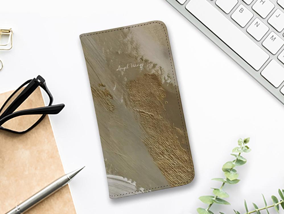 iPhone17/iPhoneAir/iPhone17Pro 花柄 全機種対応☆手帳型ベルトなし Angel Wings