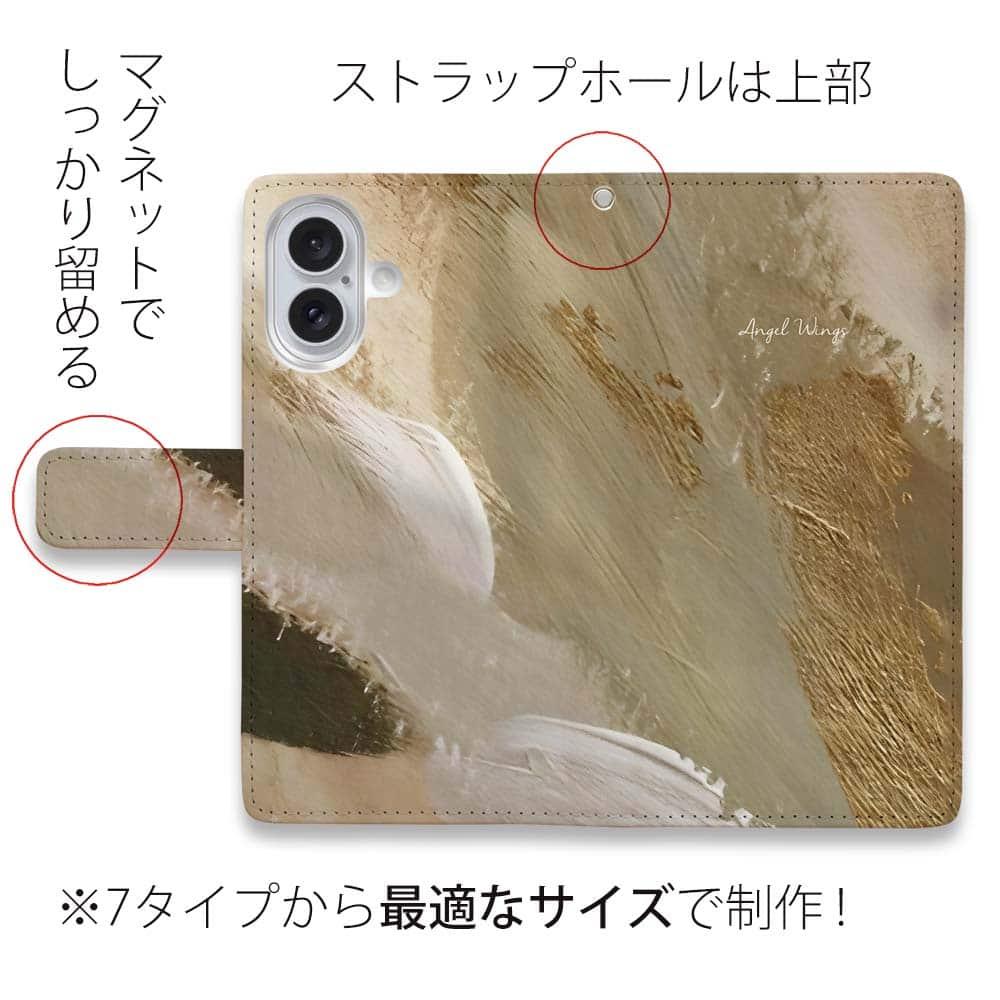 iPhone17/iPhoneAir/iPhone17Pro  全機種対応☆手帳型 Angel Wings | 5枚目