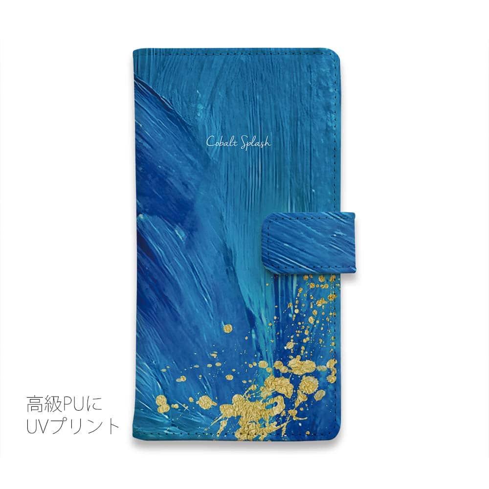 iPhone17/iPhoneAir/iPhone17Pro  全機種対応☆手帳型 Cobalt Splash | 3枚目