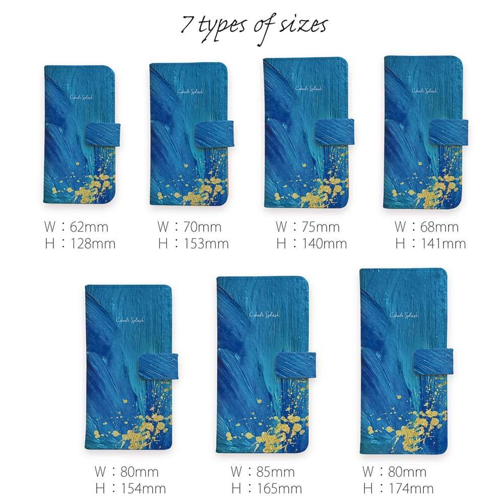 iPhone17/iPhoneAir/iPhone17Pro  全機種対応☆手帳型 Cobalt Splash | 10枚目