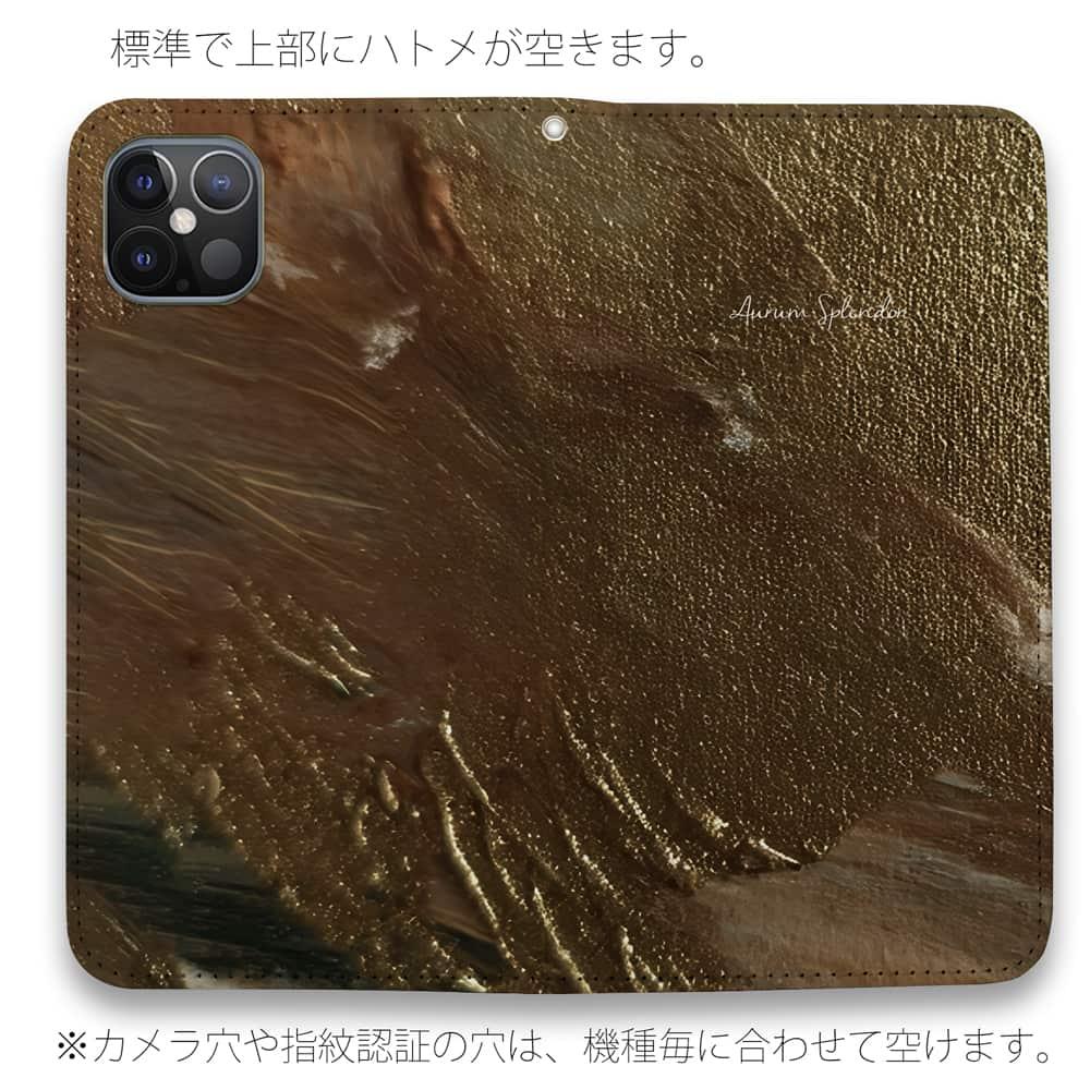 iPhone17/iPhoneAir 花柄 全機種対応☆手帳型ベルトなし Aurum Splendor | 4枚目