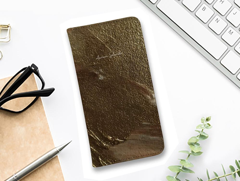 iPhone17/iPhoneAir 花柄 全機種対応☆手帳型ベルトなし Aurum Splendor