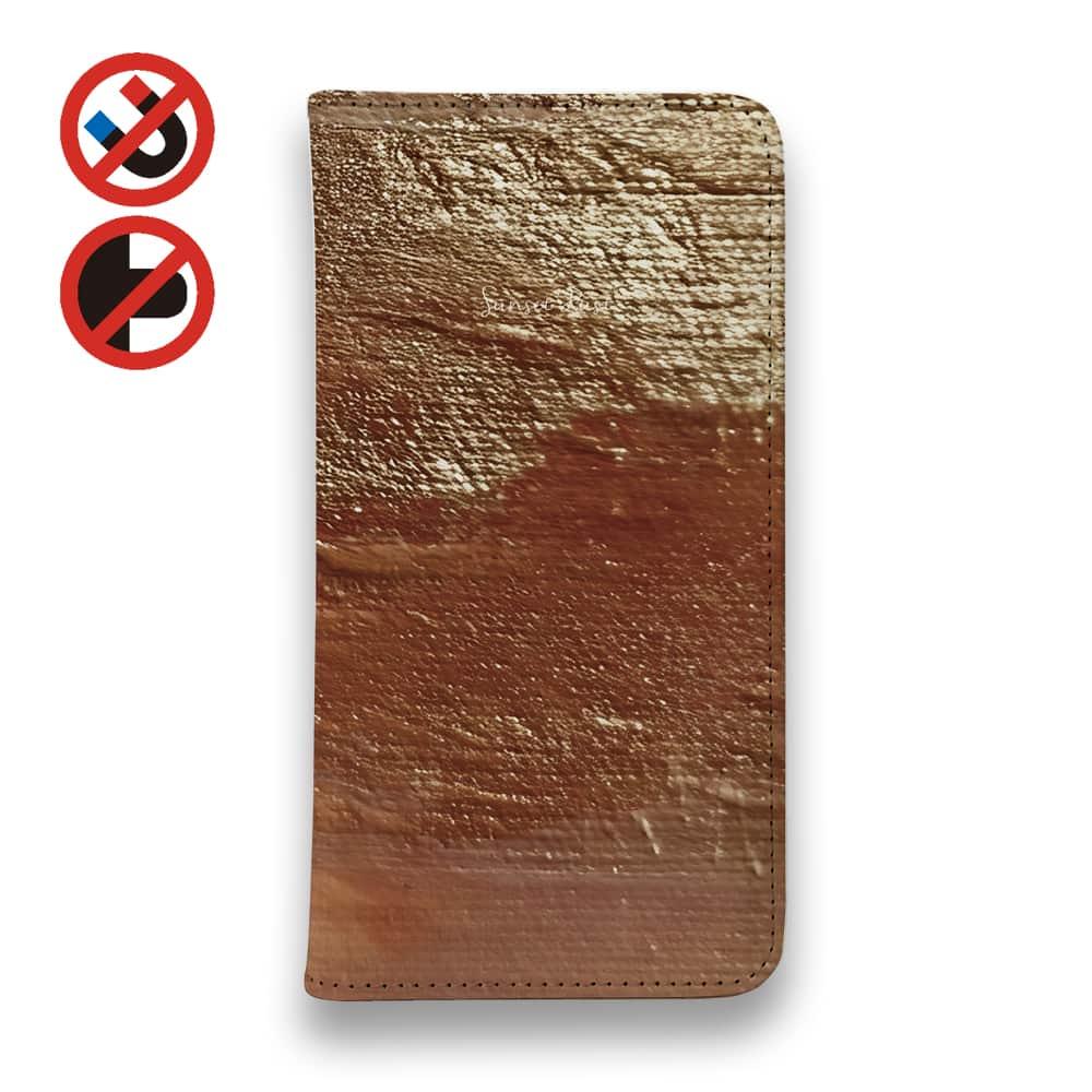 iPhone17/iPhoneAir/iPhone17Pro 花柄 全機種対応☆手帳型ベルトなし Sunset Rust | 2枚目