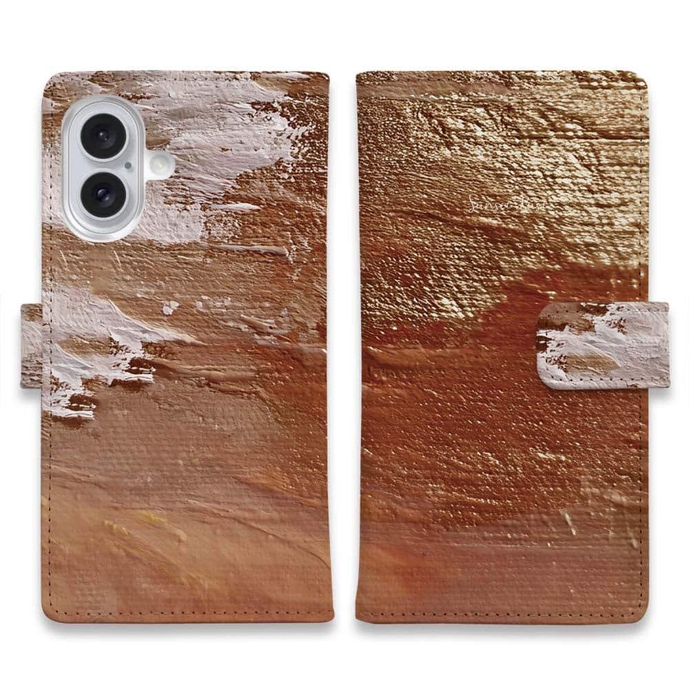 iPhone17/iPhoneAir/iPhone17Pro  全機種対応☆手帳型 Sunset Rust | 2枚目
