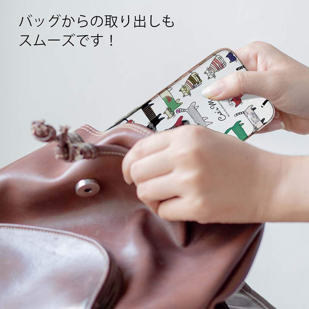 iPhone17/iPhoneAir/iPhone17Pro 花柄 全機種対応☆TPUケース 北欧デザイン 猫の行進 | 8枚目