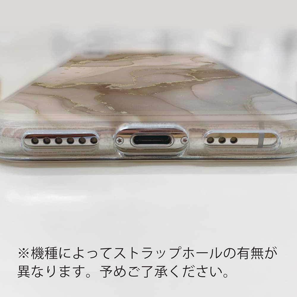 iPhone17/iPhoneAir 花柄 全機種対応☆TPUケース くすみカラーマーブル調 ベージュ＆ゴールド | 6枚目