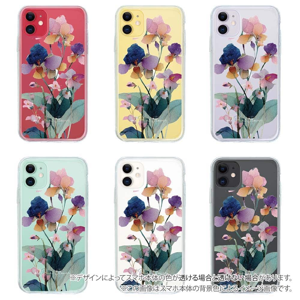 iPhone17 花柄 全機種対応☆【インナーシート/デザインシート】 くすみカラーFlower No2 | 5枚目