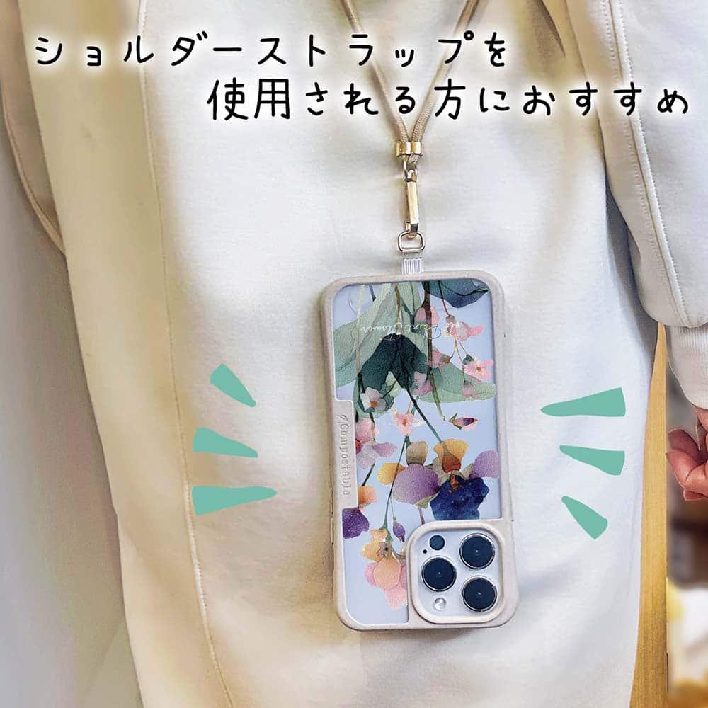 iPhone17 花柄 全機種対応☆【インナーシート/デザインシート】 くすみカラーFlower No2 | 9枚目