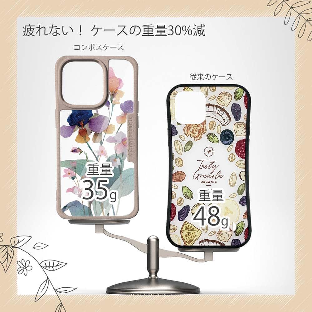 iPhone16/iPhone16e/iPhone16 Pro 花柄 コンポスケース くすみカラーFlower No2 | 9枚目