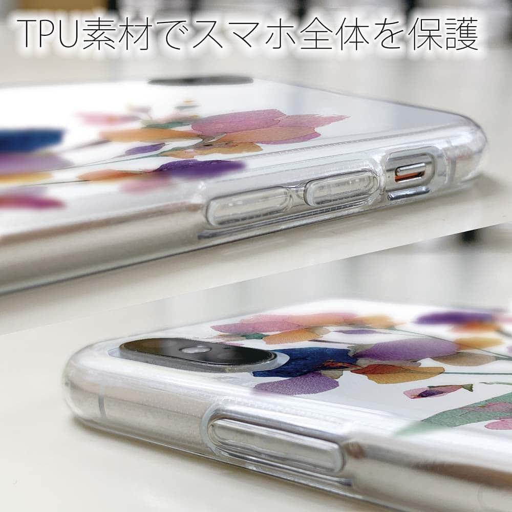 iPhone17/iPhoneAir 花柄 全機種対応☆TPUケース くすみカラーFlower No2 | 5枚目
