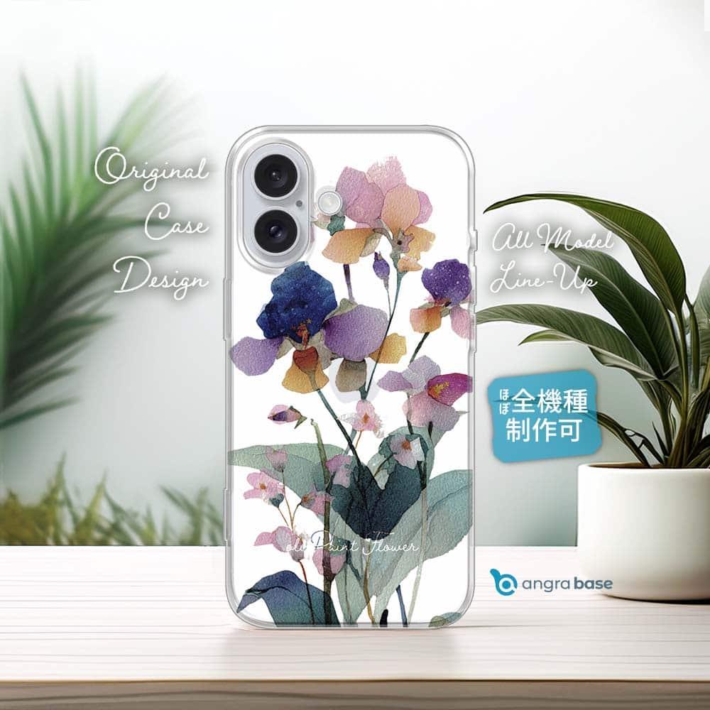 iPhone17/iPhoneAir 花柄 全機種対応☆TPUケース くすみカラーFlower No21枚目の画像