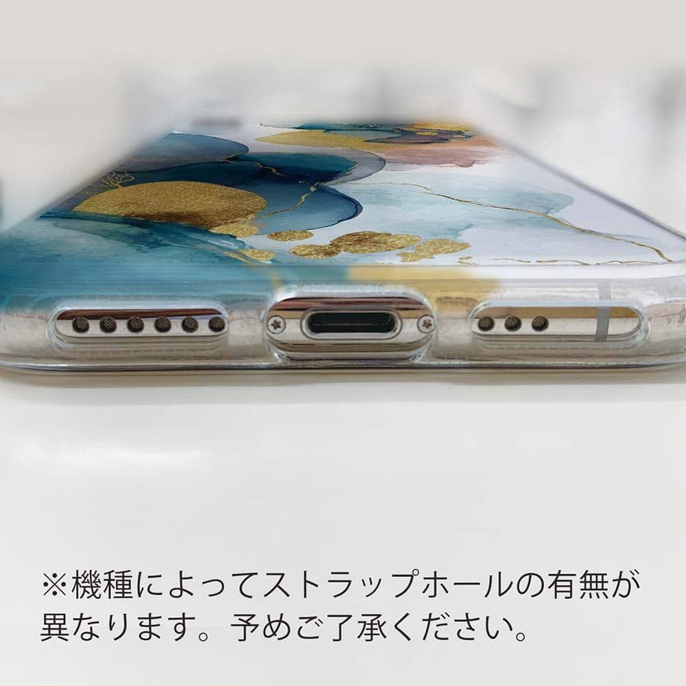 iPhone17/iPhoneAir 花柄 全機種対応☆TPUケース 北欧デザイン【ラメ】 ブルーマーブル No2 | 6枚目