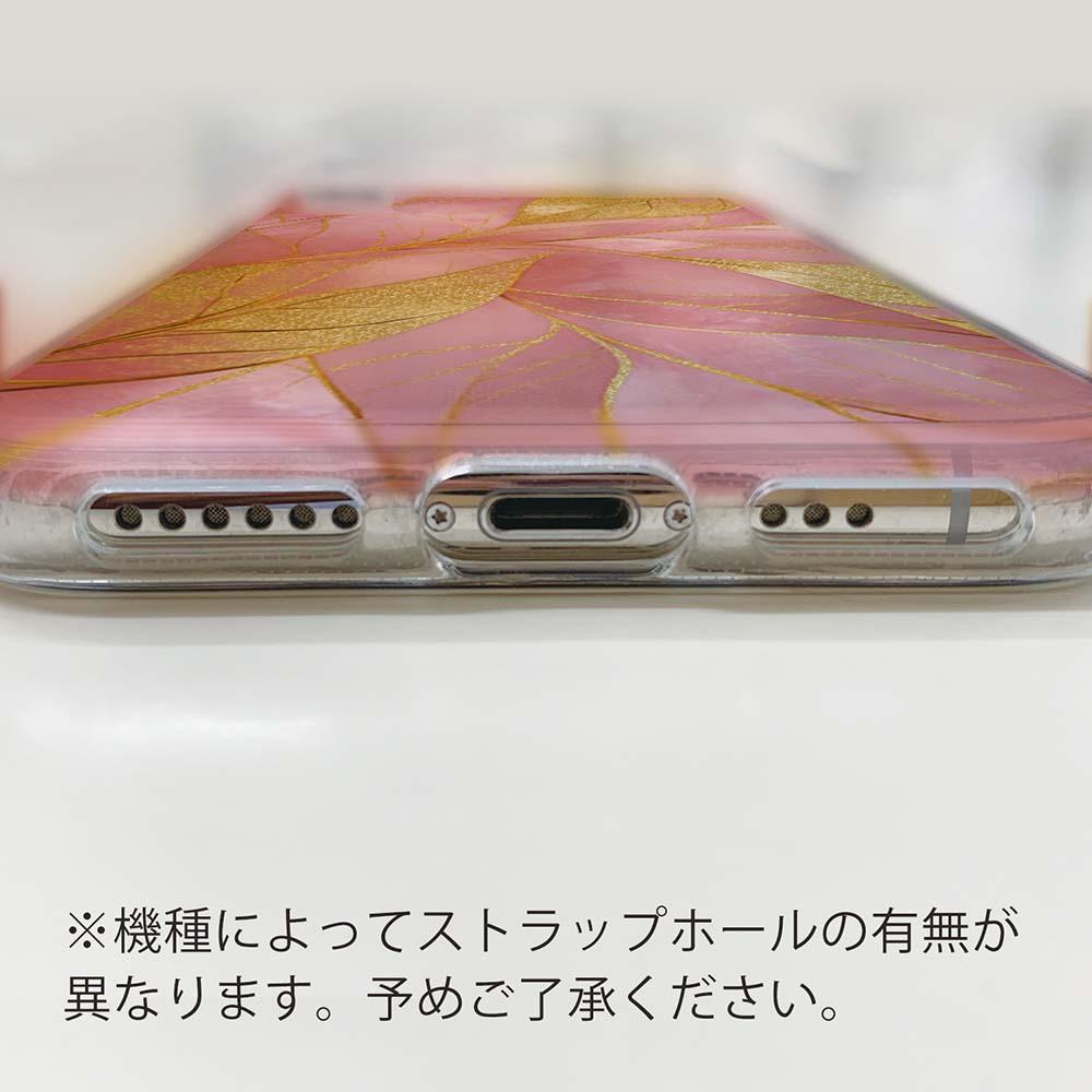 iPhone17/iPhoneAir 花柄 全機種対応☆TPUケース ゴールドリーフ【ラメ】 ピンク | 6枚目