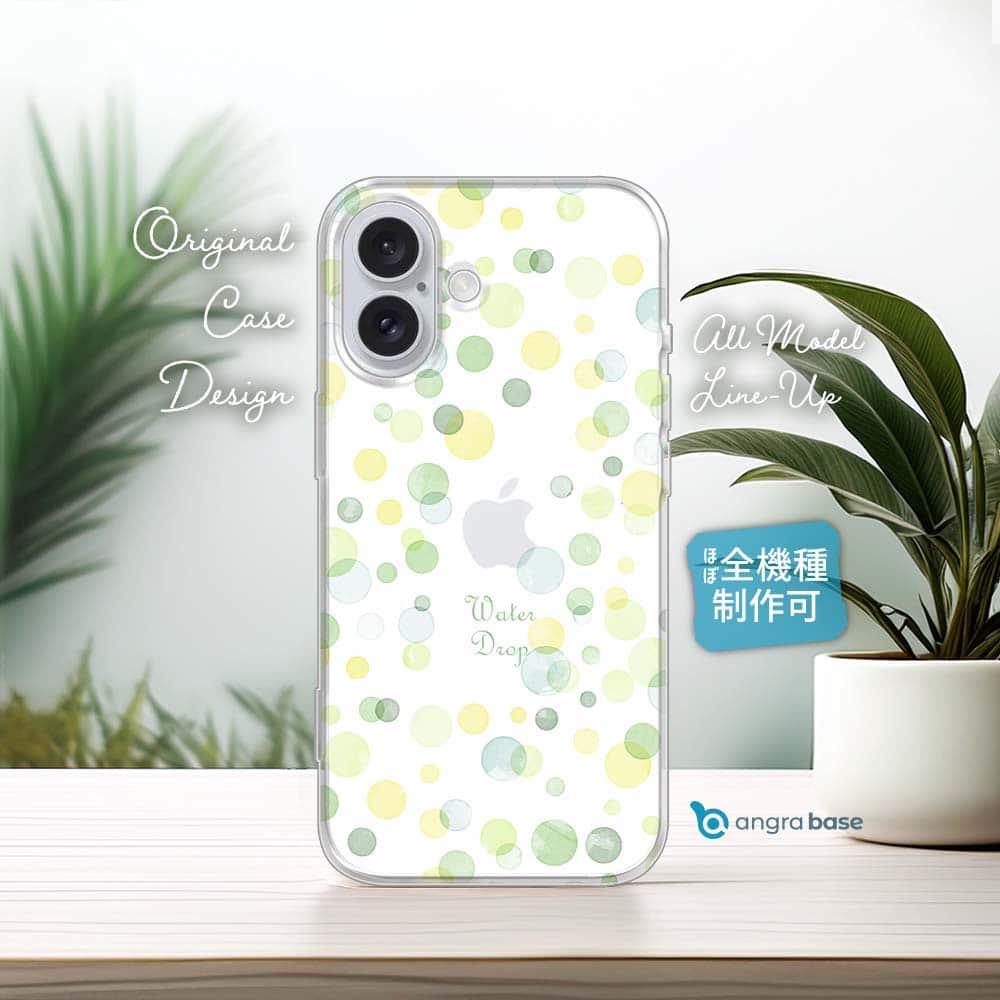 iPhone17e/iPhone17/iPhoneAir かわいい 全機種対応☆TPUケース 水玉 グリーン | 1枚目