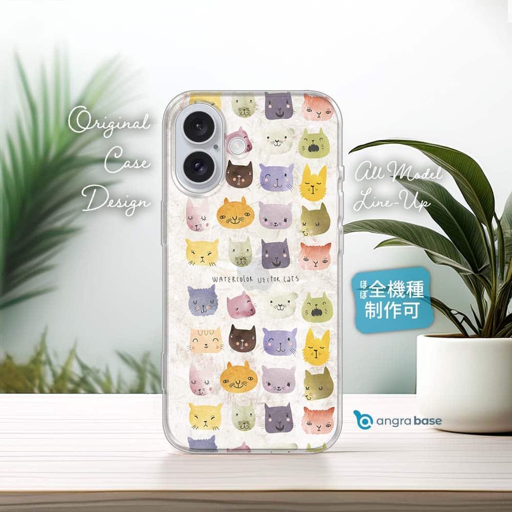 iPhone17e/iPhone17/iPhoneAir 猫 全機種対応☆TPUケース 暖かい猫の顔 | 1枚目