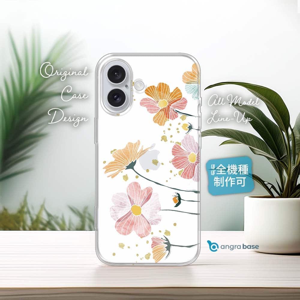 iPhone17e/iPhone17/iPhoneAir 花柄 全機種対応☆TPUケース フランツデザイン No8 | 1枚目