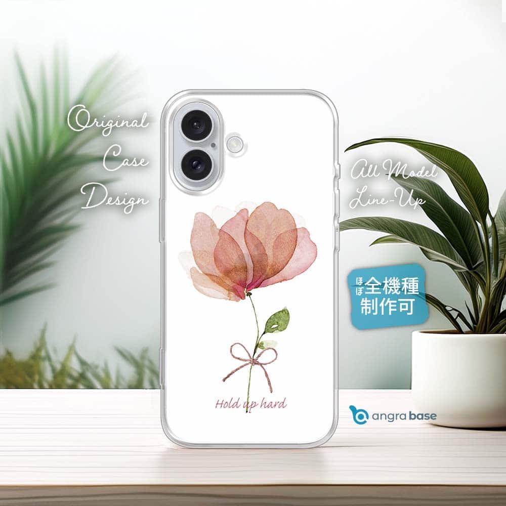 iPhone17e/iPhone17/iPhoneAir 花柄 全機種対応☆TPUケース ピンクの花 困難に打ち勝つ | 1枚目