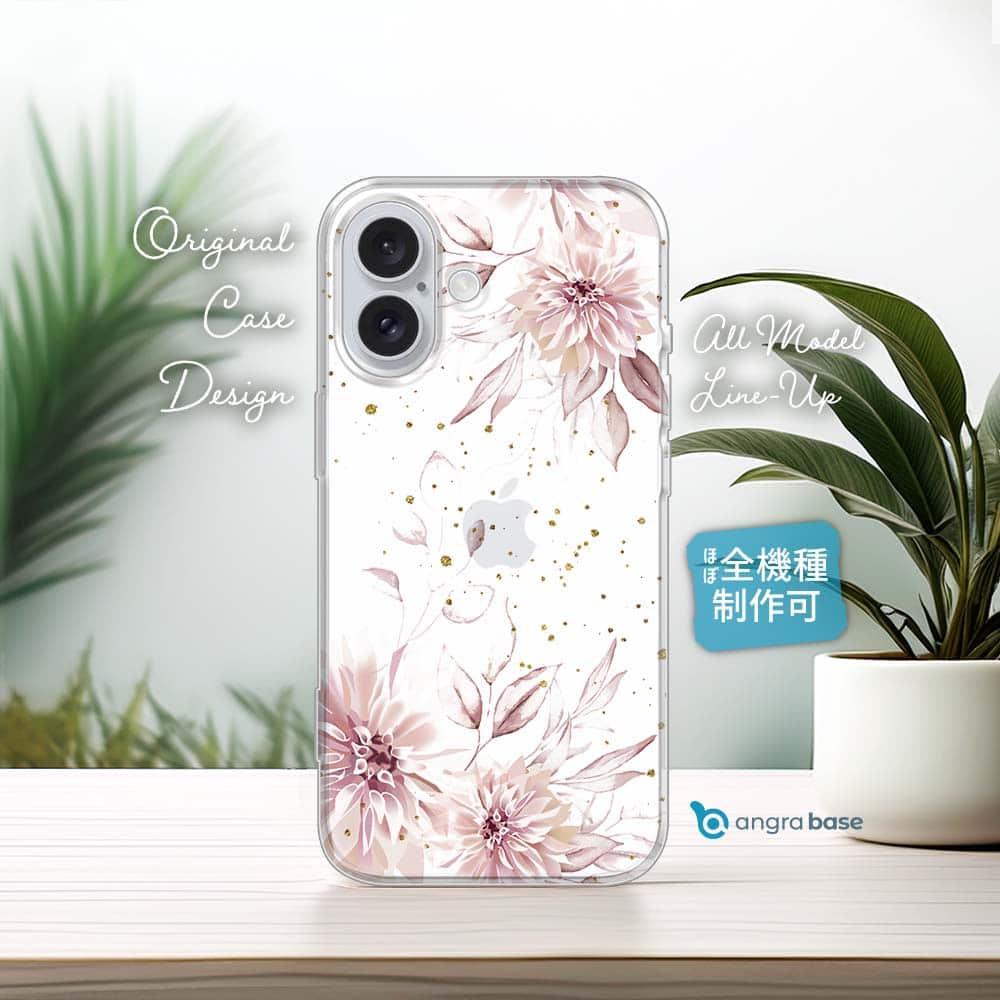 iPhone17e/iPhone17/iPhoneAir 花柄 全機種対応☆TPUケース スプリングピンク | 1枚目