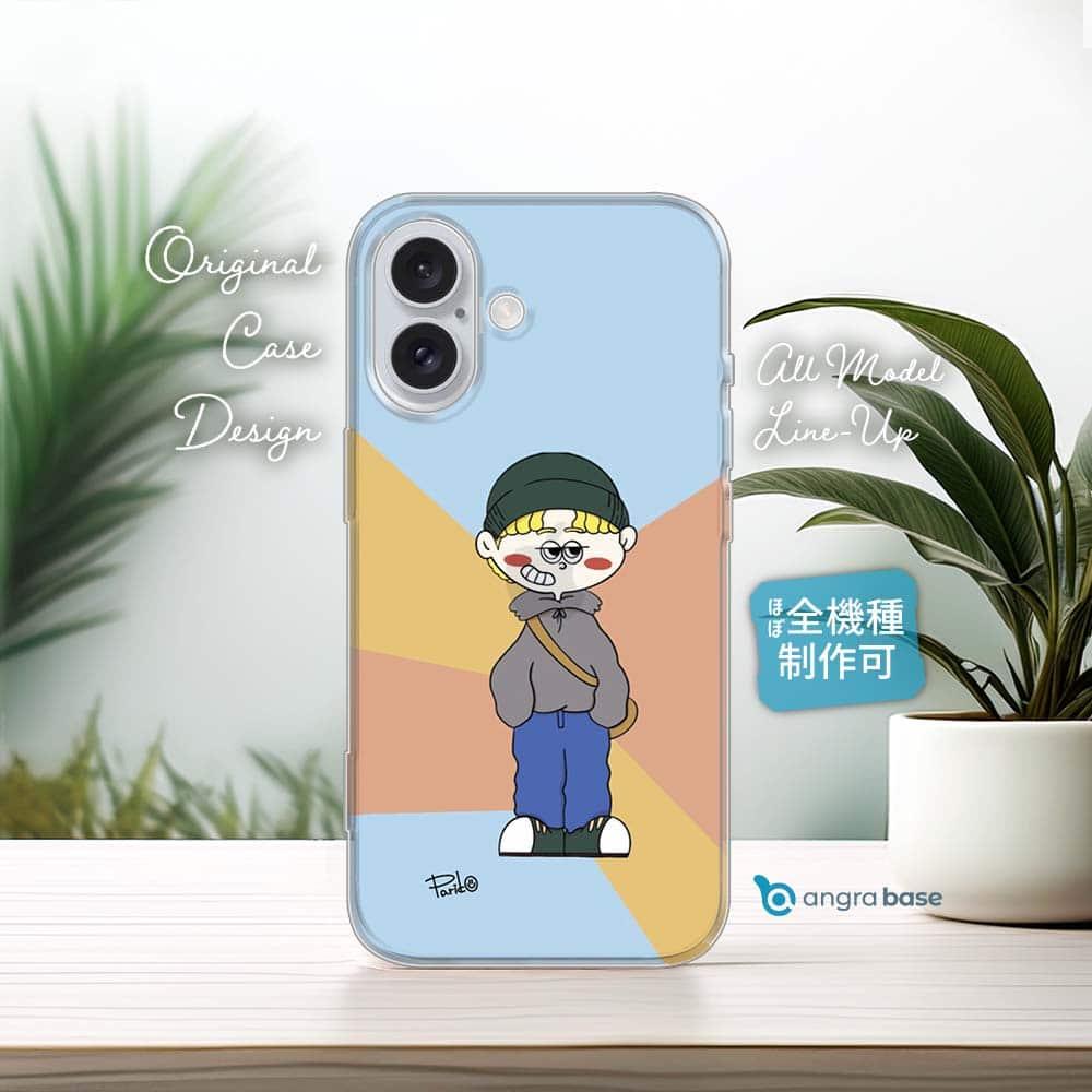 iPhone17e/iPhone17/iPhoneAir アメコミ風 全機種対応☆TPUケース 金髪の男の子 | 1枚目