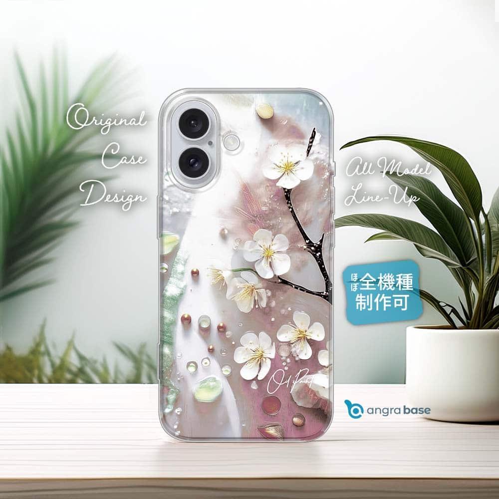 iPhone17e/iPhone17 サクラ 全機種対応☆TPUケース オイルペイント 桜(さくら) | 1枚目