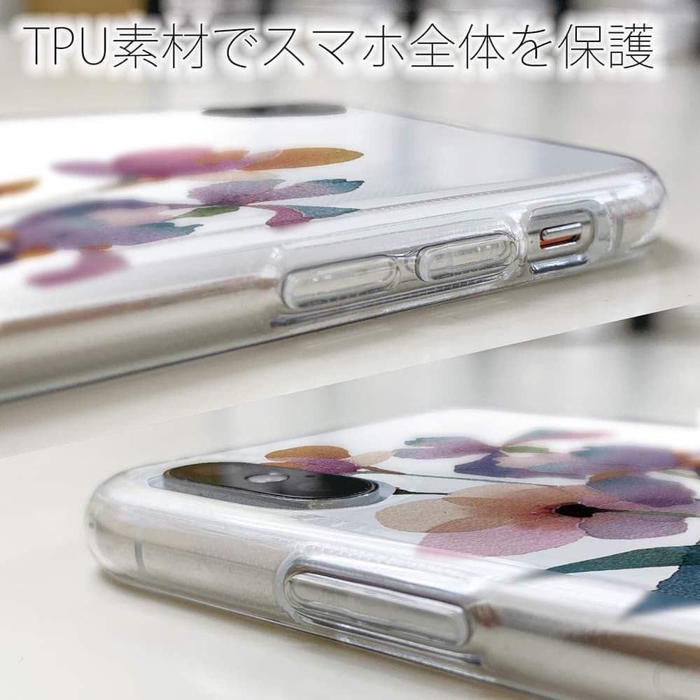 iPhone17/iPhoneAir 花柄 全機種対応☆TPUケース くすみカラーFlower No1 | 5枚目