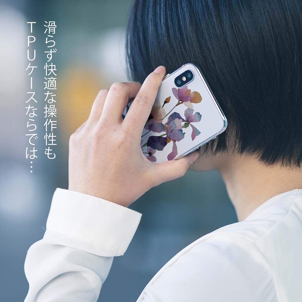 iPhone17/iPhoneAir 花柄 全機種対応☆TPUケース くすみカラーFlower No1 | 7枚目