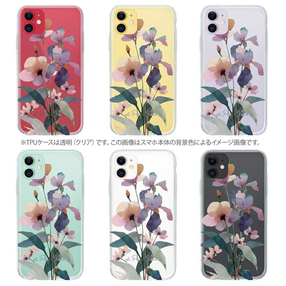 iPhone17/iPhoneAir 花柄 全機種対応☆TPUケース くすみカラーFlower No1 | 9枚目