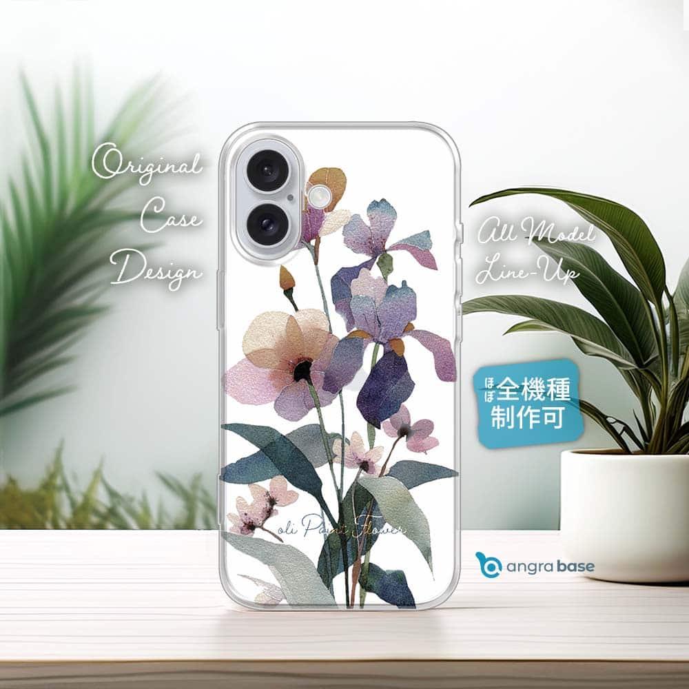 iPhone17/iPhoneAir 花柄 全機種対応☆TPUケース くすみカラーFlower No11枚目の画像